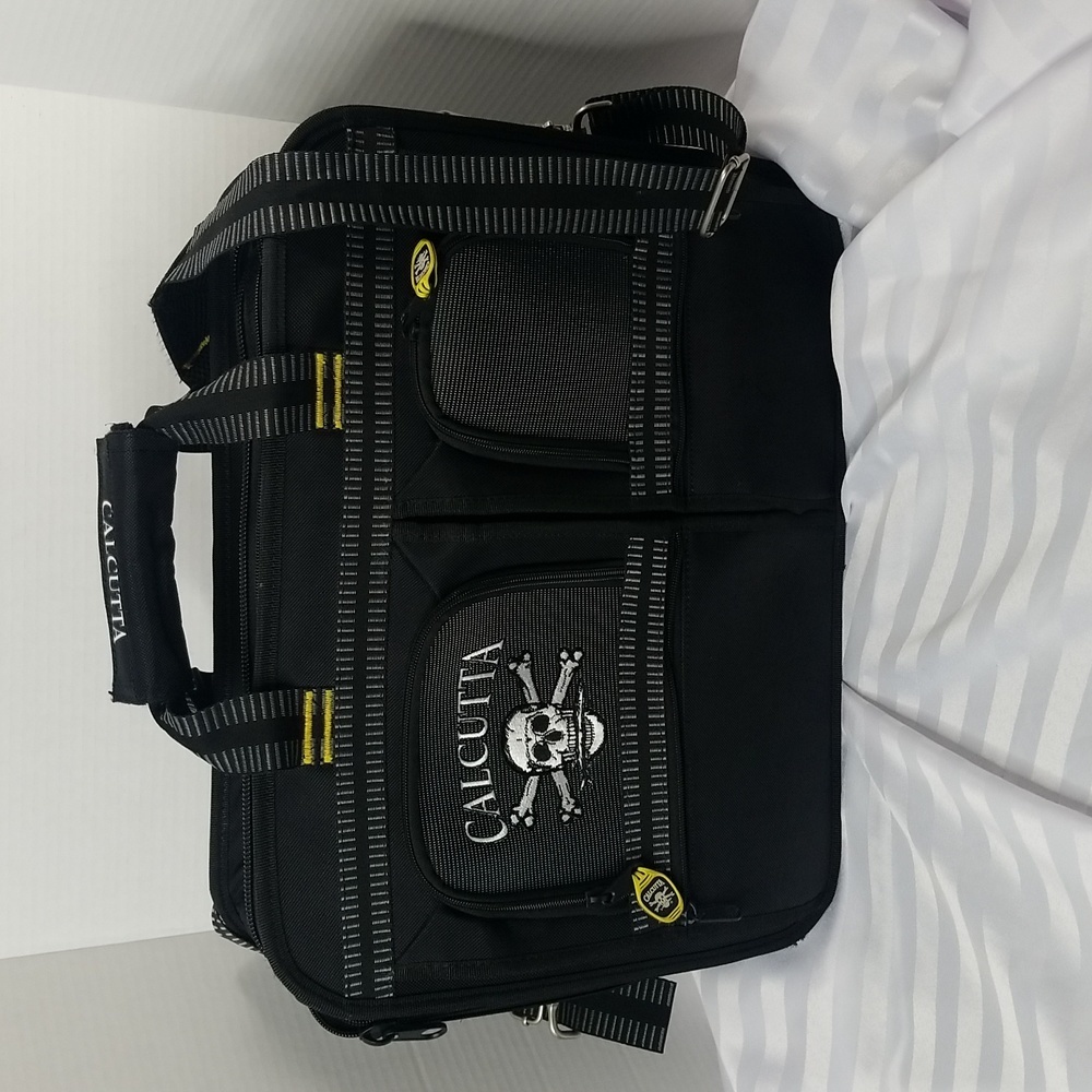 CALCUTTA BRIEFCASE/TRAVEL BAG LABTOP BAG IN BLACK CANVAS